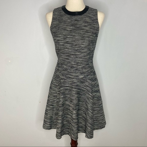 Madewell Women's 2 A-line Office Heather Black Tailored Dress - Picture 2 of 9